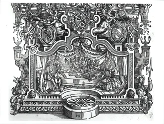 Frontispis of the Messes od Rolanda de Lassus (1532-94), 1589