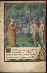Garden of Eden, Add MS 26667, f.1r, Chronique Universelle