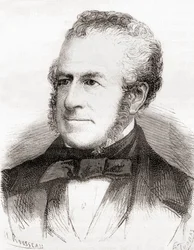 George Richards Elkington, z knihy Les Merveilles de la Science, vydané kolem roku 1870 (rytina)