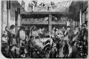 Němečtí emigranti odjíždějící do Ameriky