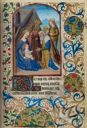 H/L-3-3 fol. 66. Klanění tří králů, z Knihy hodin, Použití Paříže, polovina 15. století