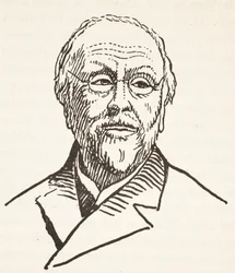 H. Taine, kopie Boris Mestchersky (zemř. 1957), ilustrace z knihy Histoire de la Nation Francaise, Sciences, Volumes I & II, autor Gabriel Hanotaux (1853-1944), 1924