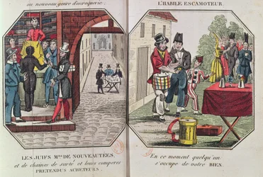 Ilustrace k filmu Le Paravoleur aneb Umění bezpečně řídit v jakékoli zemi, zejména v Paříži, Eugene Francois Vidocq, 1830