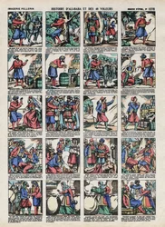 Obrazy Epinal z Pellerin House - circa 1913 - Ilustrace pro Příběhy tisíce a jedné noci. příběh Ali Baba (Ali Baba) a 40 zlodějů