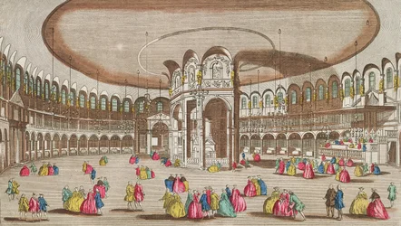 Interiér rotundy, Ranelagh House, Londýn