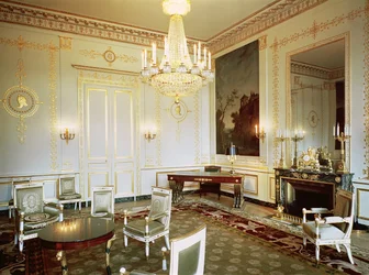 Interiér Salon Vert v bytě prince Eugena de Beauharnais (1781-1824)