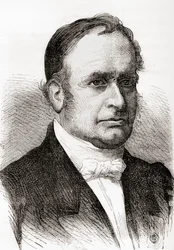 Jean-Baptiste Armand Louis Léonce Élie de Beaumont, z „Les Merveilles de la Science“, vydáno kolem roku 1870 (rytina)