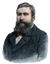Jean Jaures v roce 1898 - Rytina -