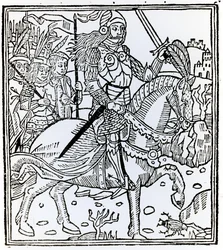 Johanka z Arku, z La Mer des Histoires, 1491