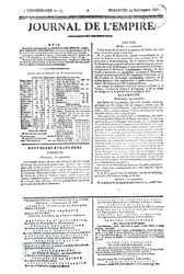 Journal de lEmpire, 29. září 1805 (tisk)