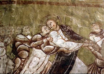 Jidáš líbající Krista (freska) (detail 95750)