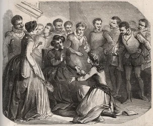 Julita Guagnini požádala královnu Kateřinu de Medici (Caterina de Medici) (1519-1589), aby ji vzala do svých služeb. Stala se milenkou Louise de Bussy d