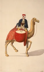 Kettle Drummer, osmanské období, 1789 (wc na papíře)