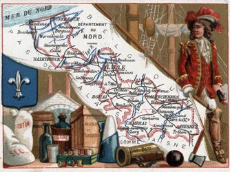 Le Nord (59), Nord Pas De Calais (Nord-Pas de Calais), Francie. Portrét Jean Bart (Jan Bart nebo Jan Baert