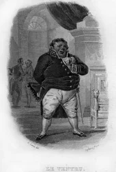 Le Ventru Chanson de Beranger v díle „Works Completes“ (1834) od Pierra Jeana de Berangera (1780-1857), francouzského básníka a skladatele.