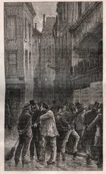 Les Posters – obyvatelé Paříže se probouzejí a na všech zdech najdou veřejná oznámení, která je informují o státním převratu 2. prosince 1851 – v „“ Histoire d
