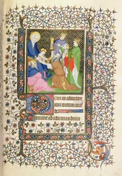MS.McClean.80.f69r Klanění tří králů, French Horae