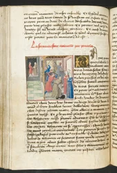 MS Hunter 252 132v Stránka z Cent Nouvelles Nouvelles, c.1461-62