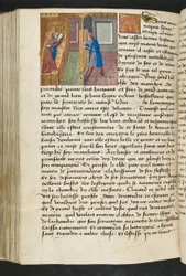 MS Hunter 252 154v Stránka z Cent Nouvelles Nouvelles, c.1461-62