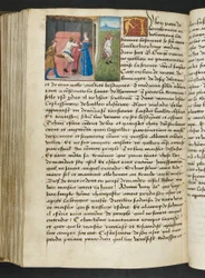 MS Hunter 252 167v Stránka z Cent Nouvelles Nouvelles, c.1461-62