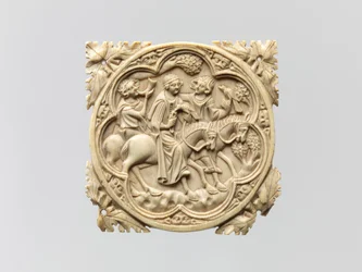 Mirror Case with a Falconing Party, 1330–60