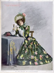Mlle Mily-Meyer v roli Mlle Le Normand, 1899 (tisk hlubotisk)