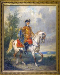 Četnická pasparta - olej na plátně, konec 18. století