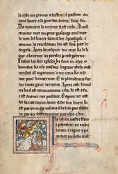 Ms65 f3r, Komentář k Apokalypse svatého Jana, konec 13. století (pero, inkoust a tempera na pergamenu)
