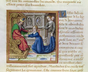 Paní 17 Esther, z Vie des Femmes Celebres, kolem roku 1505