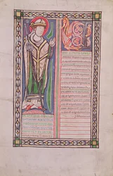 Ms 186 Fol.2v Pierre Lombard biskup z Paříže, z Knihy čtyř vět (Kniha vět), c.1160
