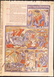 Ms 1 f.93r Příběh Davidův, ze Souvignyho bible