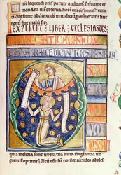 Ms 1 fol. 235 Kniha Kazatel, ze Souvigny Bible