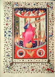 Ms 2 f.18v The Trinity, z Boucicaut Hours, c.1410