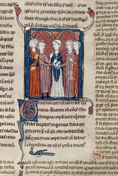 Ms 372 fol.168 Svatební scéna, z Decrets de Gratien