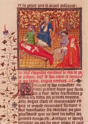 Ms Fr.226 fol.253v. Papež Jan XII. trestá své nepřátele po svém návratu do Říma v roce 964.