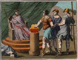 Mucius Scaevola před Porsennou.