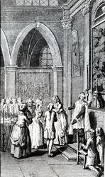 Obedience, ilustrace z La Vie de Mon Pere od Restifa de la Bretonne