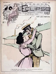 Na opevnění: bad boy (thug) a jeho přítelkyně - couv. "" The Eclipse """ ze dne 16.2.1899.