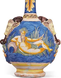 Jeden z páru dvou tykví, Nevers, kolem 1680-1700