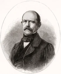 Otto Eduard Leopold, princ z Bismarcku, vévoda z Lauenburgu, z LUnivers Illustré, 1866