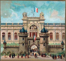 Paříž. Univerzální výstava z roku 1889: Palác ministerstva války.