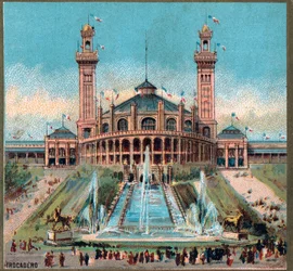 Paříž. Univerzální výstava z roku 1889: Trocadero.