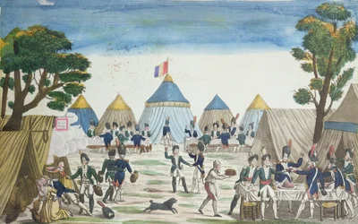 Večírek poskytnutý ruským granátníkům granátníky z Grande Armée, 30. června 1807