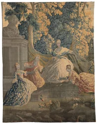 Pastýřská tapisérie, Aubusson nebo Felletin, třetí čtvrtina 18. století