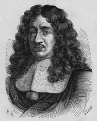 Pierre Paul Riquet (1609?-1680) francouzský obchodník byl průkopníkem v oblasti práv pracujících navrhl a financoval jižní kanál, rytina