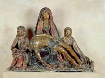 Pieta (lakované dřevo)