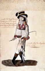 Celopostavový portrét Françoise Athanase (François-Athanase) de Charette de la Contrie (1763-1796), roajalistického vůdce Vendée - Musée Dobrée, Nantes