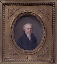 Portrét Abrahama-Louise Bregueta (1747-1823) počátek 19. století (panel)