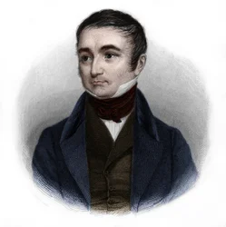 Portrét Adolphe Thiers (1797-1877), francouzský politik a historik. v „Knize řečníků“ od Louise de Cormenin Timona. 1842. Soukromá sbírka.