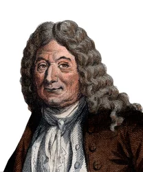 Portrét Alaina René Lesage (Le Sage) (1668-1747), francouzský romanopisec a dramatik.